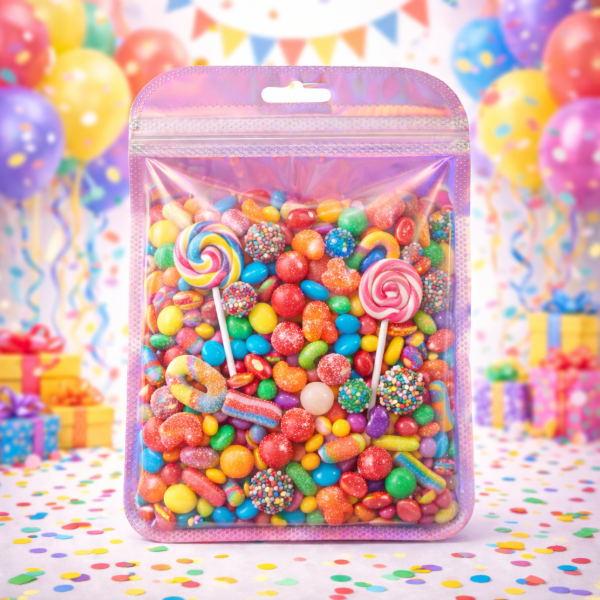 Producto - Bolsa con cierre hermetico 11x15cm Rosa Iridiscente x 10