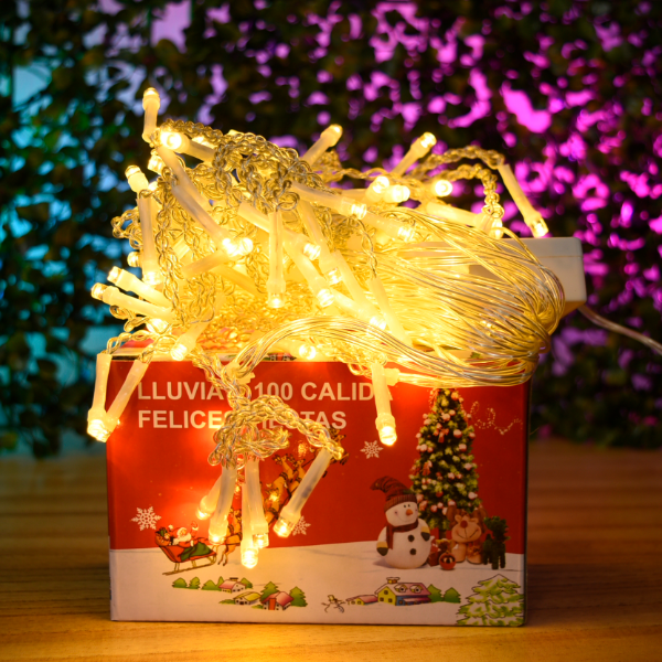 Producto - LUZ LLUVIA CALIDA X100 POL26