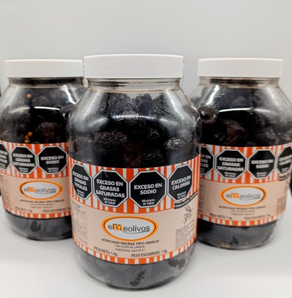 Producto - Aceitunas negras tipo griego x 1 kg (3 x 1 kg)