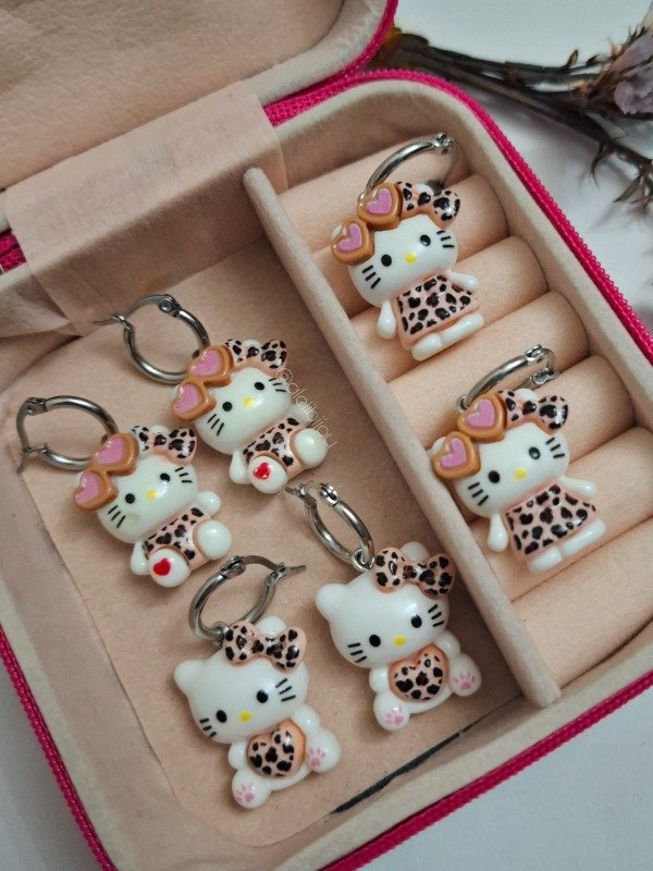Producto - Aros Kitty Animal Print