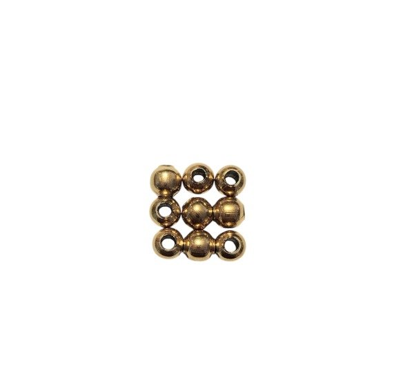 Producto - Bolita de acero quirúrgico DORADO 4mm x 50uni.