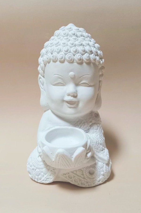 Producto - Buda sonriente con cuenco 18 cm. - B37