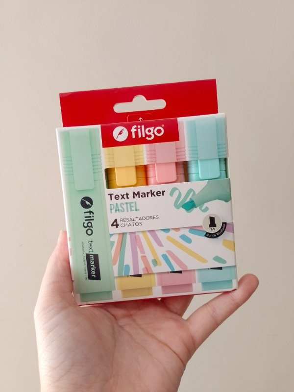 Producto - Resaltadores filgo pastel x4