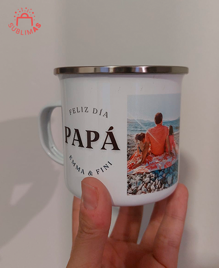 Producto - Jarrito de acero enlozada con fotos