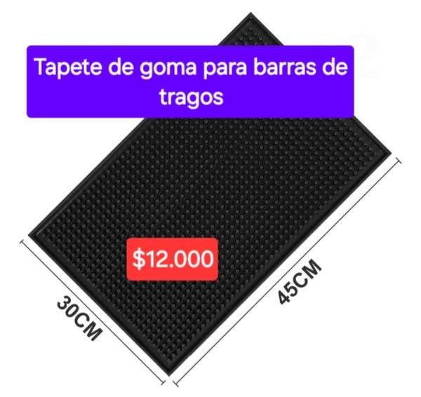 Producto - Tapete de goma para barra de tragos