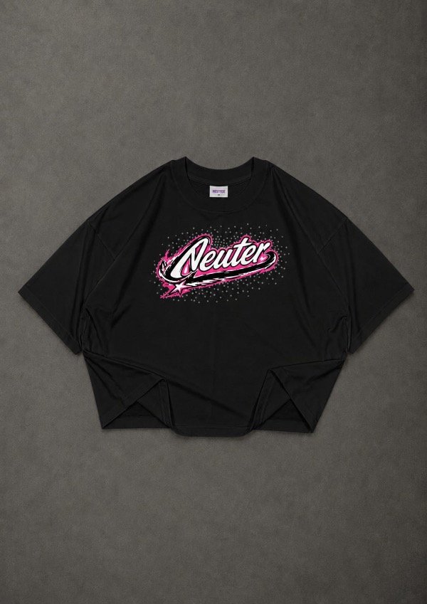 Producto - Remera Boxy Shine Vice Negra - 0