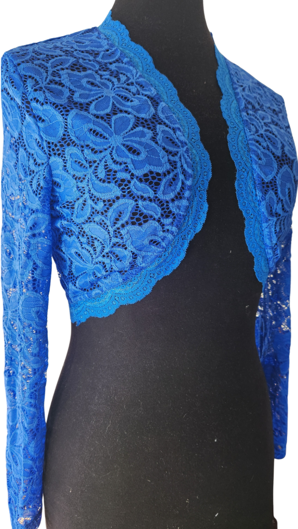 Producto - BOLERO DE ENCAJE AZUL FRANCIA TM