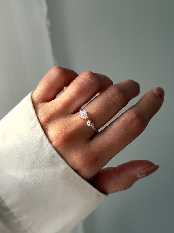 Producto - Anillo heart dúo cubic - 2
