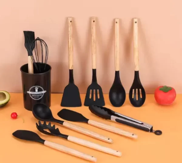 Producto - Set x12 Utensilios de Cocina + Contenedor 7009