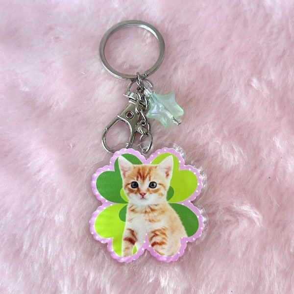 Producto - Llavero Gatito Trebol
