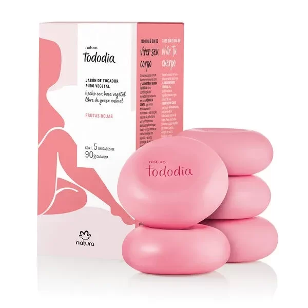 Producto - Jabones puro vegetal frutas rojas x5u de 90g c/u