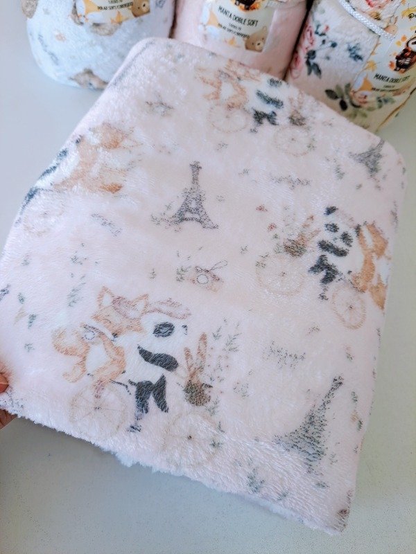 Producto - Manta doble soft PANDA TORRE