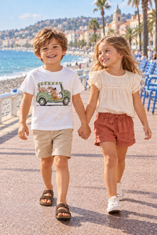 Producto - Remera infantil - CONEJOS DE PASEO - 0