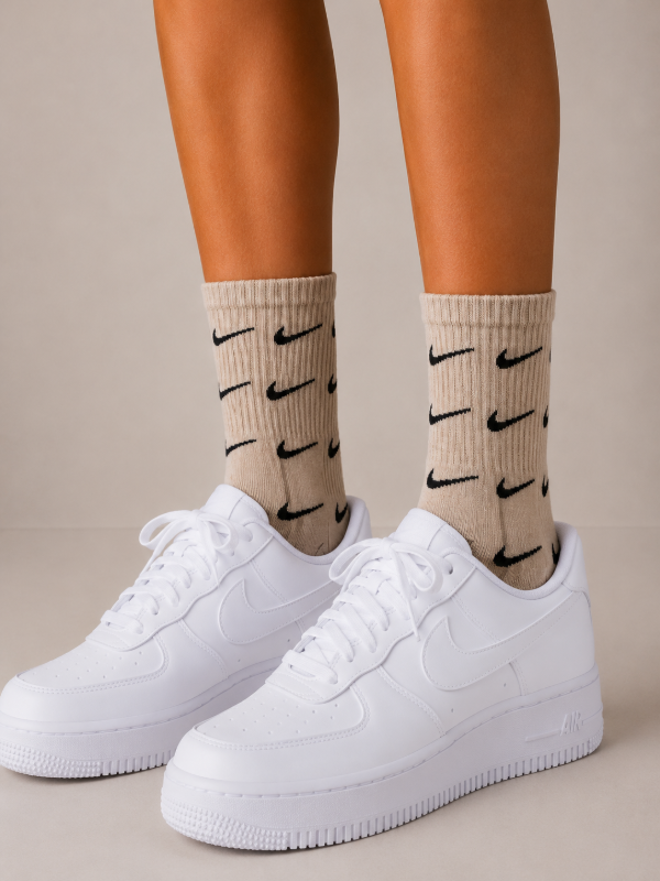 Producto - MEDIAS 3/4 ALGODÓN NK MULTI PIPAS BEIGE