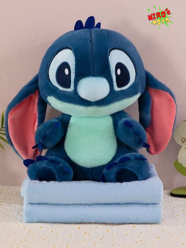 Producto - Stitch + Manta (45CM) Mod. 2 - Peluche Stitch - Nirostoys