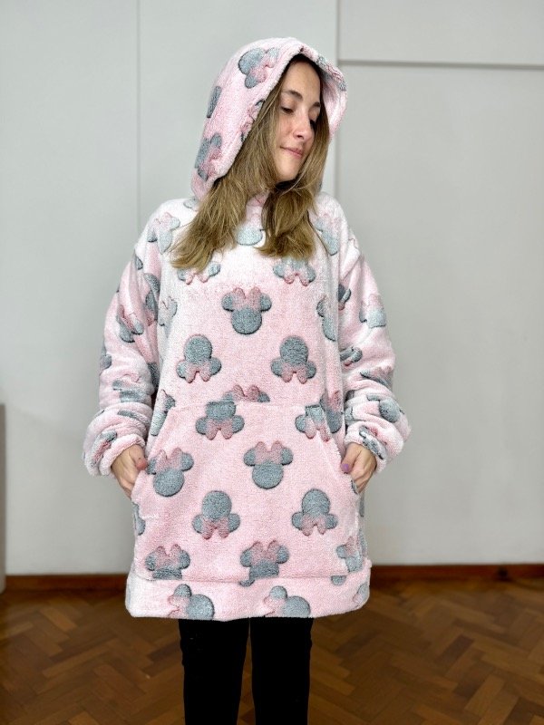 Producto - Maxi buzo polar Minnie rosa