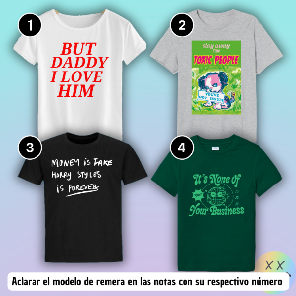 Producto - Remeras Harry Styles #1 (varios modelos)