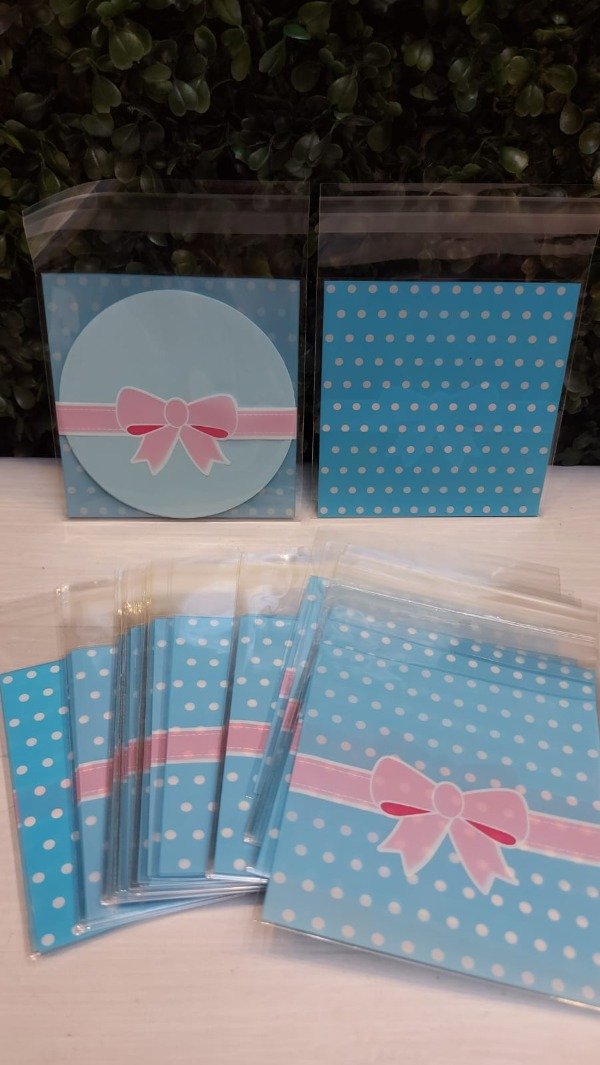 Producto - Bolsa opp "Moño" 10x10cms x10u