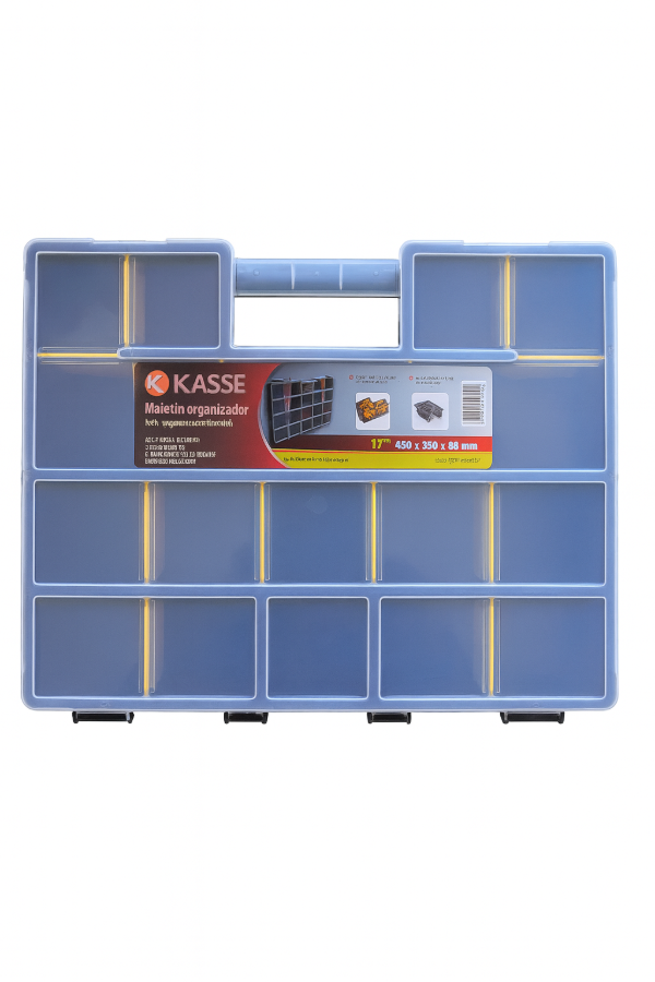 Producto - Maletin Organizador Plastico Kasse 17 Pulgadas Reforzado