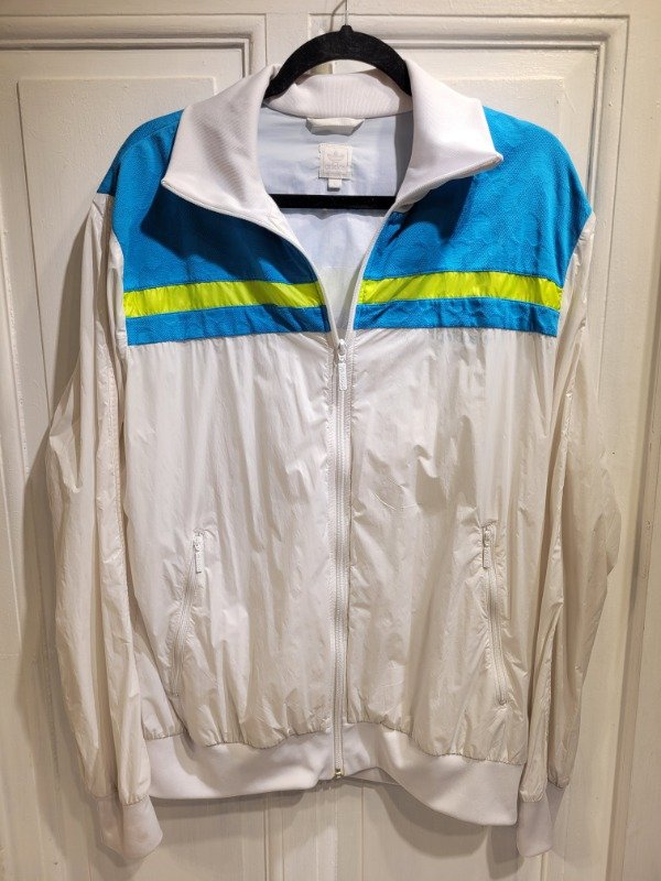 Producto - Campera ADIDAS rompevientos blanca Talle L - PRECIO: 110X