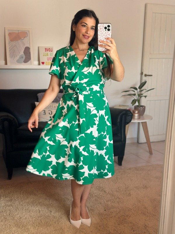 Producto - Virssa Dress (Verde) importado PREMIUM - Talle L/XL (Busto hasta 112)