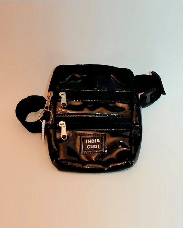 Producto - Mini Morral Eco Cuero Fantasía Negro