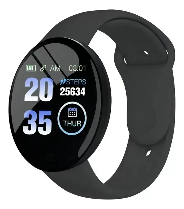 Producto - Smartwatch Reloj Inteligente D18 Macaron Color Negro