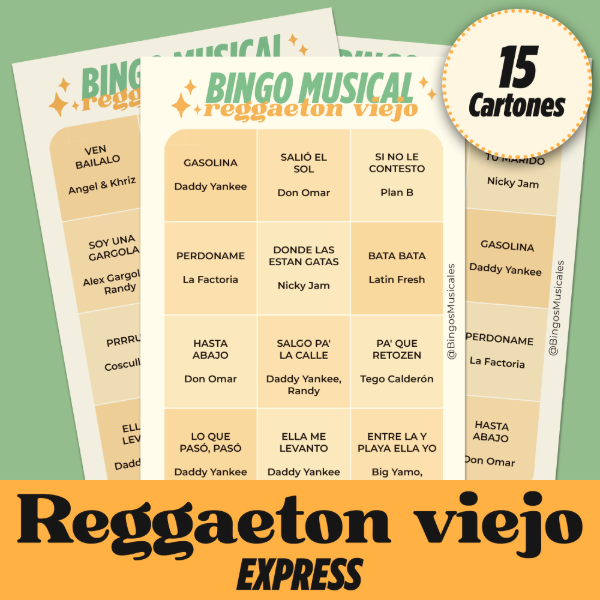 Producto - REGGAETON VIEJO (Version Express - 15 Cartones)