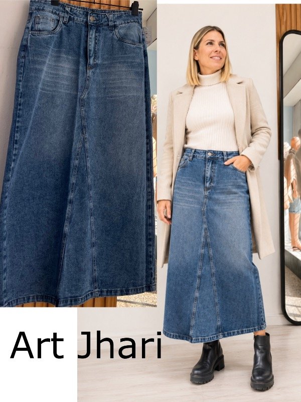 Maxifalda jhari jeans mom