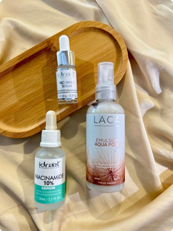 Producto - Tres pasos para corregir imperfecciones y despigmentar