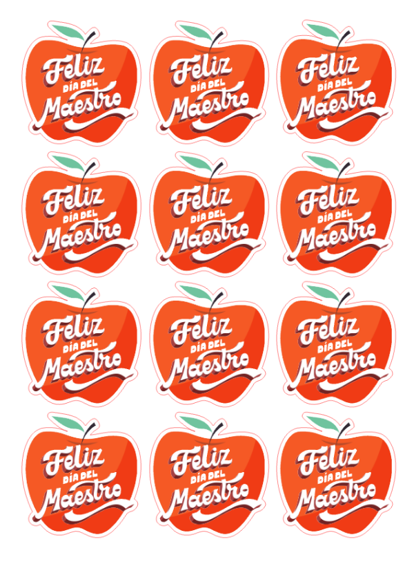 Producto - MAE01 - STICKERS MANZANA