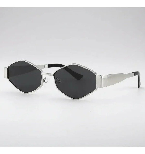 Producto - Lentes Malibú Rombo Plateado Premium