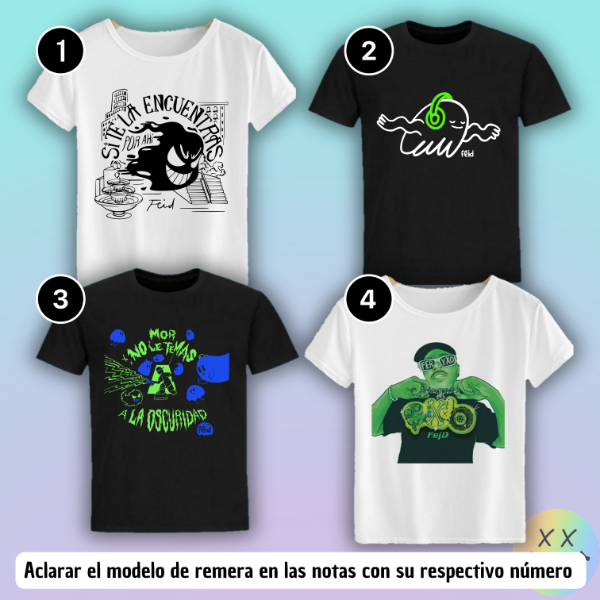 Producto - Remeras Feid #1 (varios modelos)