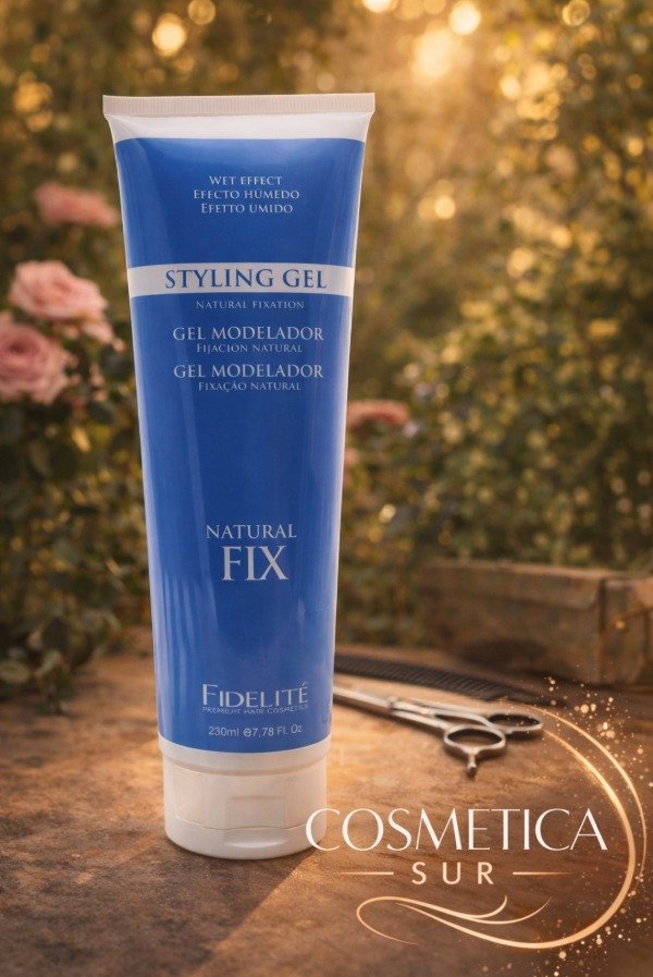 Producto - gel efecto húmedo fijación natural fidelite x 270 grs