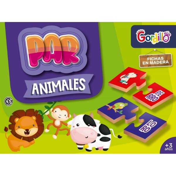 Producto - Juego Educativo de Madera Par Animales