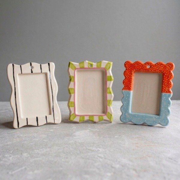 Producto - Portarretrato 5 modelos para foto 9x13 - Molde PDF plantilla para ceramica - 0