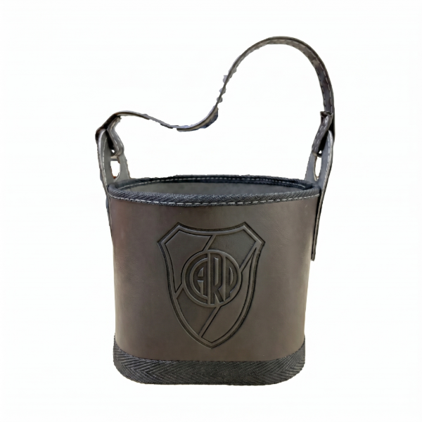 Producto - Art 1132 Canasta matera cuerina grabada River Plate