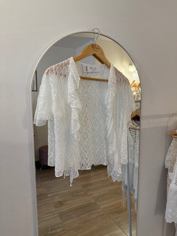 Producto - Kimono Alba encaje blanco