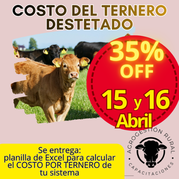 Producto - Taller Online: Costo del Ternero