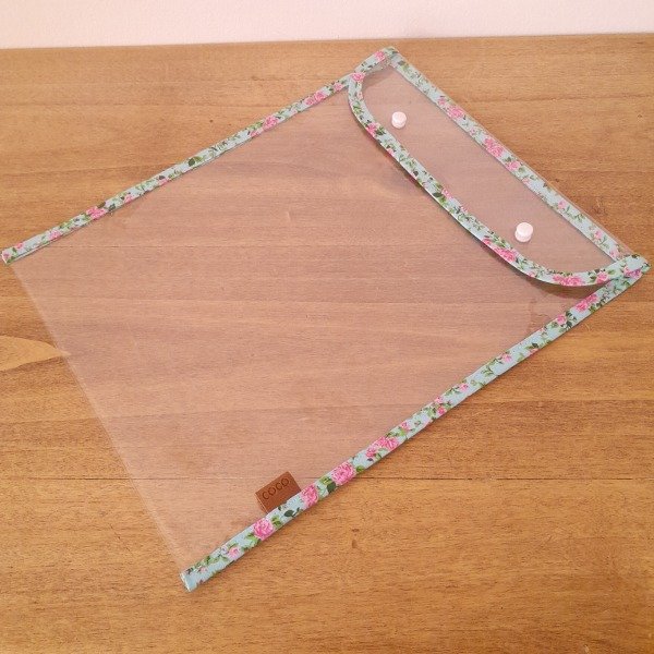 Producto - SOBRE CRISTAL A4 Floral Verde