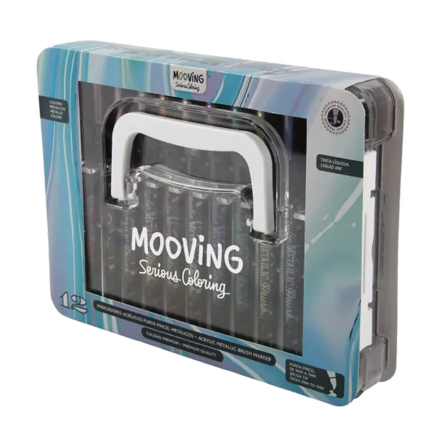 Producto - Marcadores Mooving coloring acrilicos metalicos x 12