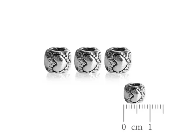 Producto - SEPARADOR METALICO NIQUEL RUEDA CON CORAZON 8MM