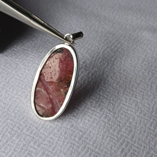 Producto - Dije en Plata 925 con Rodonita (sin cadena) - 8
