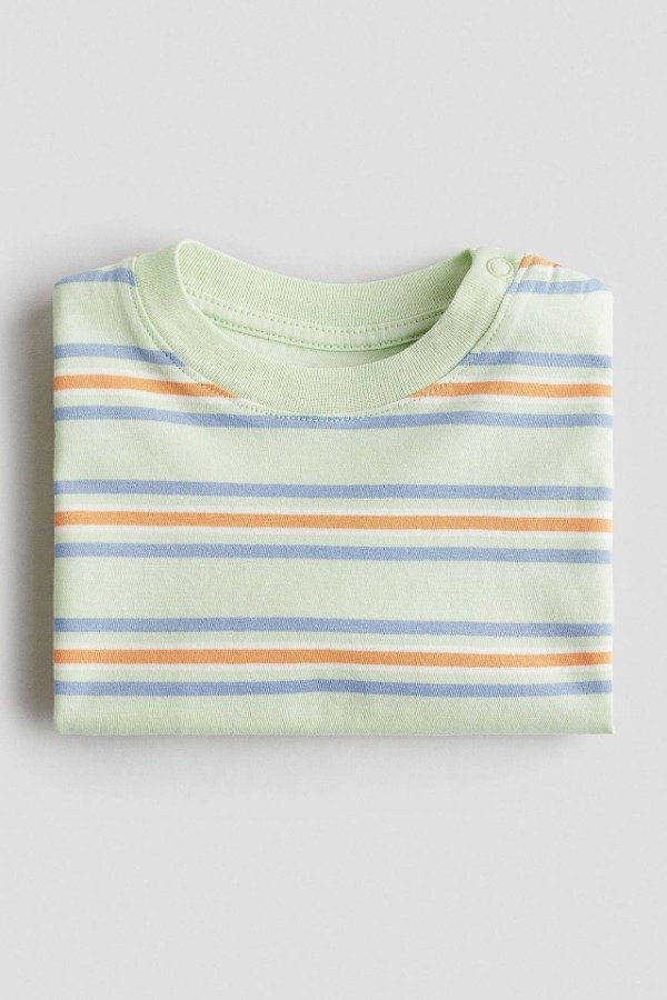 Producto - Remera HyM rayada verde bebe - 1