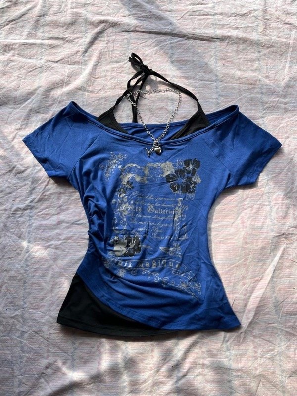 Producto - Remerita Azul Aurora