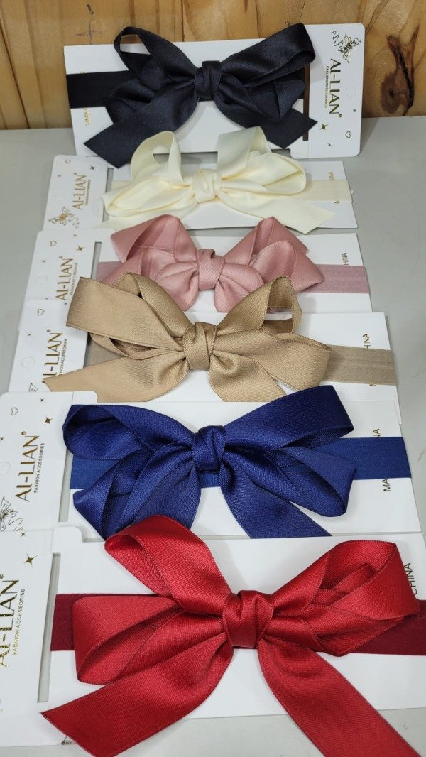 Producto - Bincha bebe moño x6u.