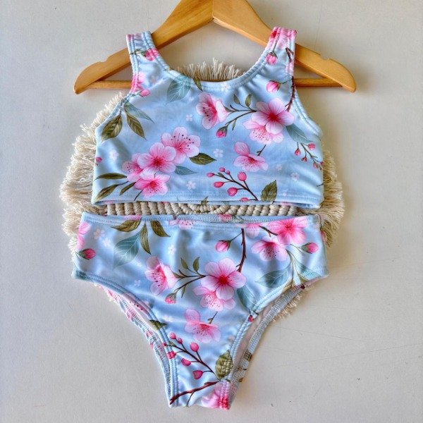Producto - MALLA BIKINI - FLORES (CELESTE)