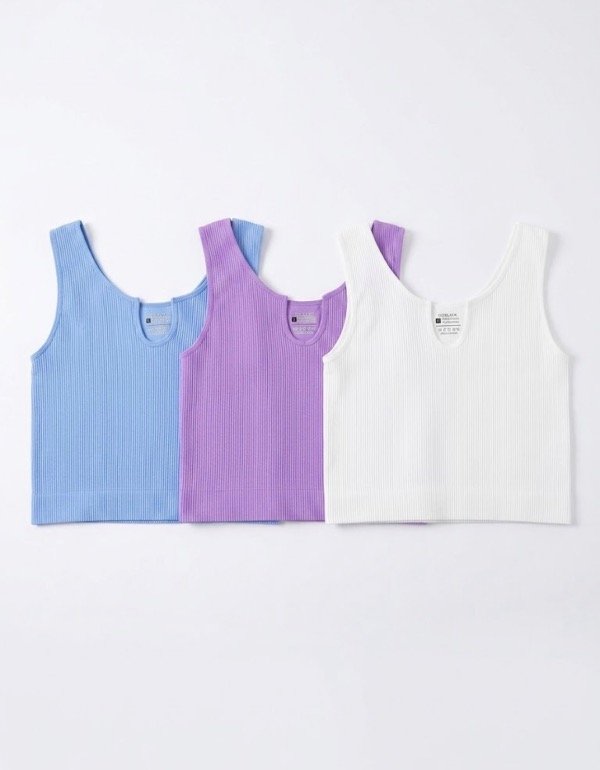 Producto - Crop Top Acanalado V T.L - 0