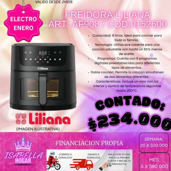 Producto - FREIDORA LILIANA ART: AF908 / COD: 0152600