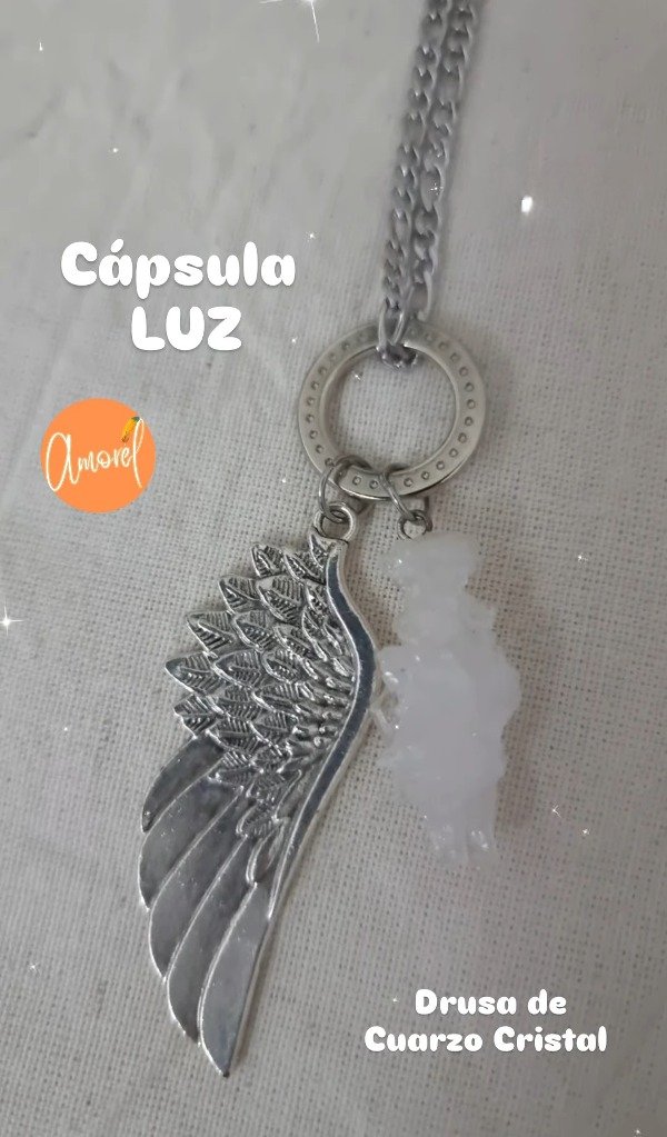 Producto - Cápsula LUZ drusa de Cuarzo Cristal